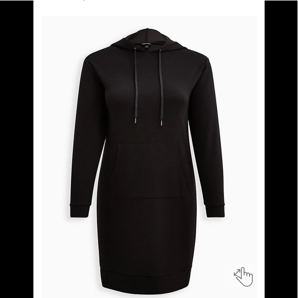 Torrid Black Hooded Dress